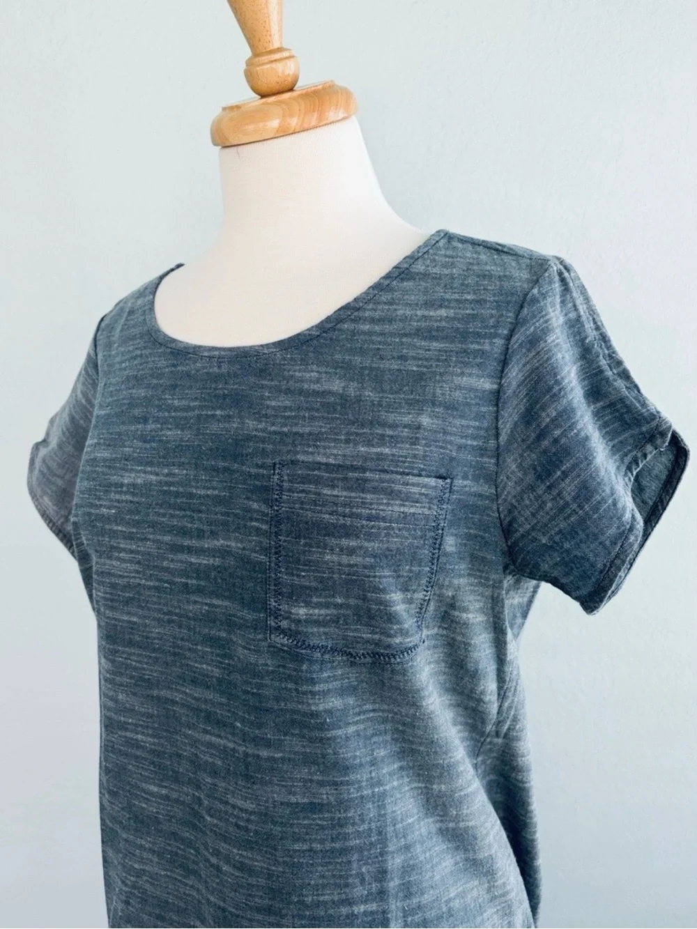 Pact Organic Cotton Chambray  Shift Dress - Picture 7 of 15